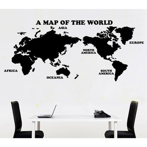 [그림픽-모던&amp;디자인]WorldMap세계지도-그래픽스티커(WG-003)/페인트김사장